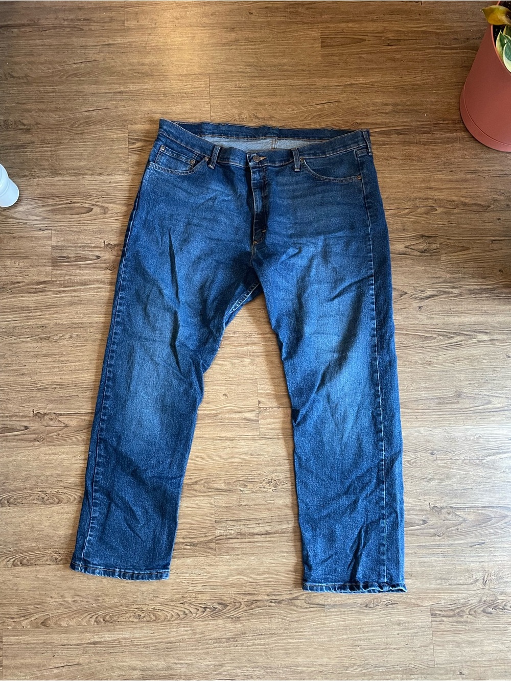 Men's Wrangler  Dark Blue Classic Straight Jeans